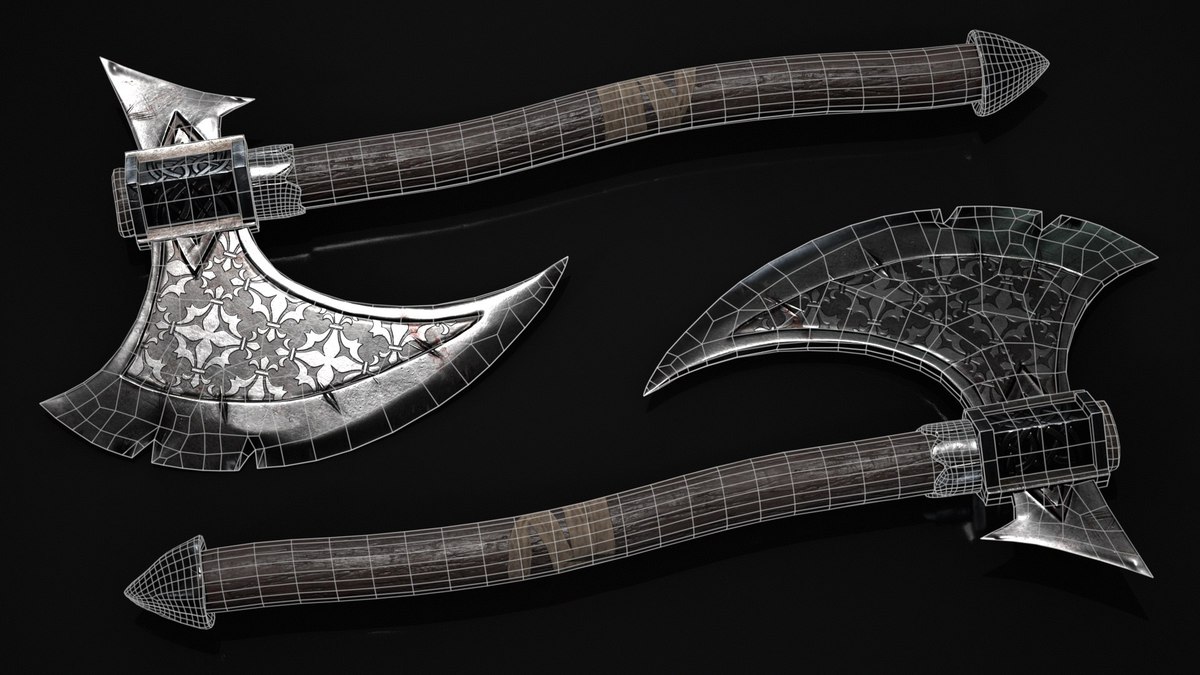 Realistic Battle Axe