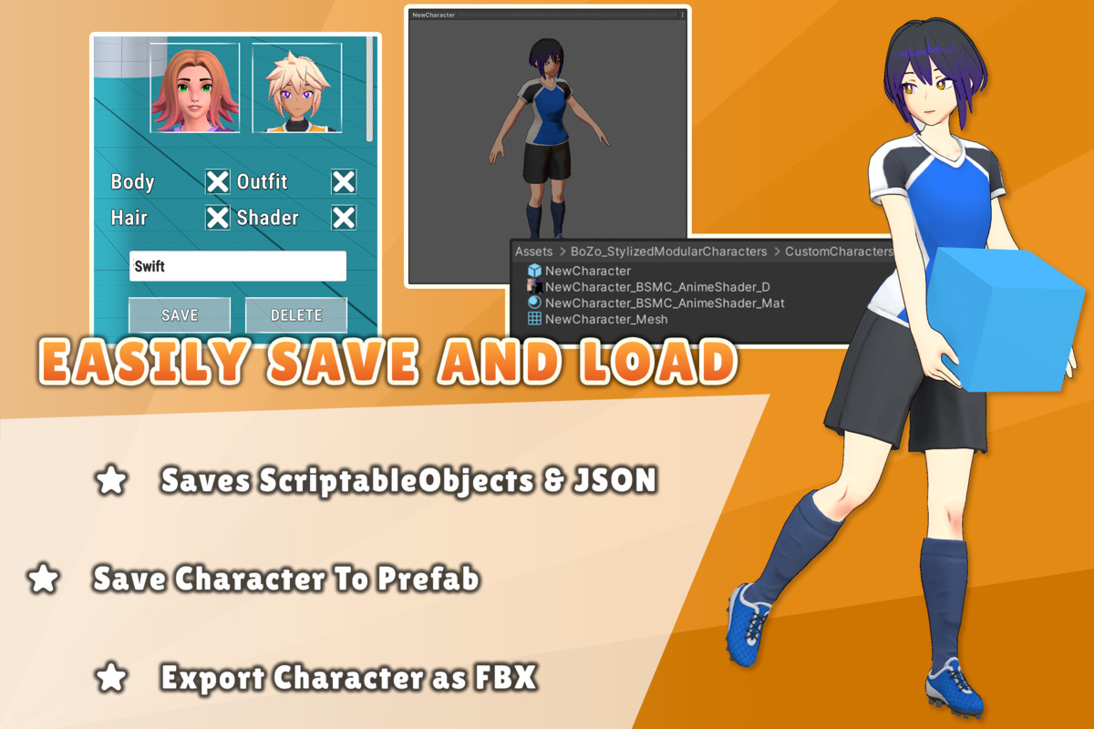 BoZo: Stylized Modular Characters - Sports Pack