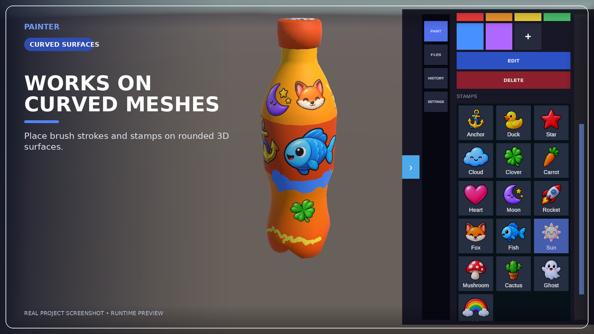 3D Texture Painter – Editor & Runtime Painting