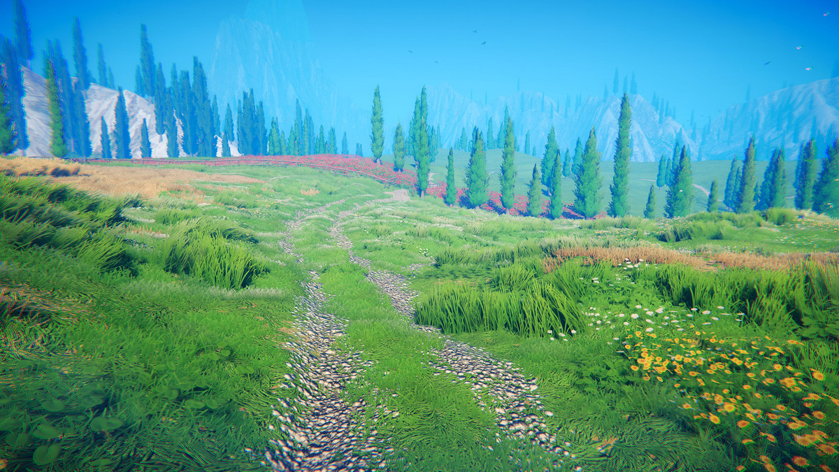 Stylized Cypress Valley