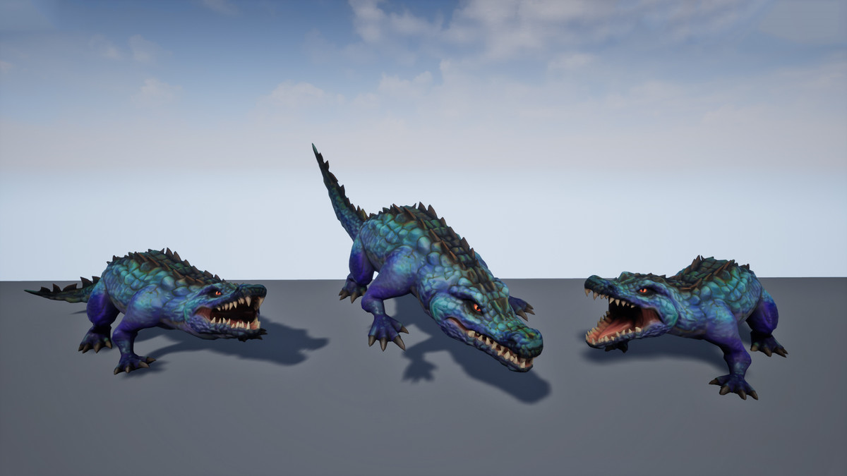 Stylized Fantasy Crocodile