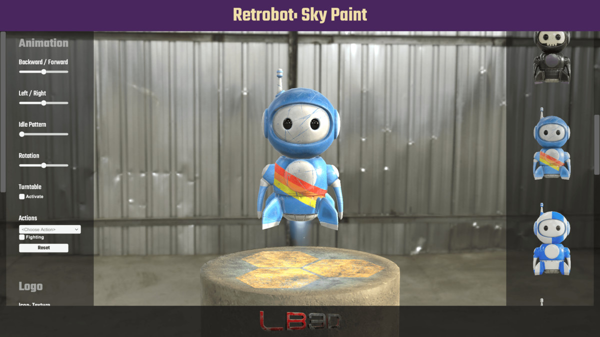 Retrobot, Game and App Character, Robot Mascot