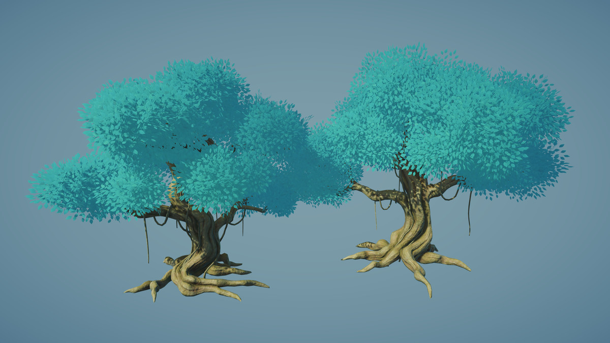 Animated Stylized Trees