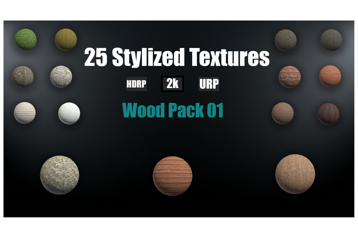 Stylized Wood Textures Mega Pack