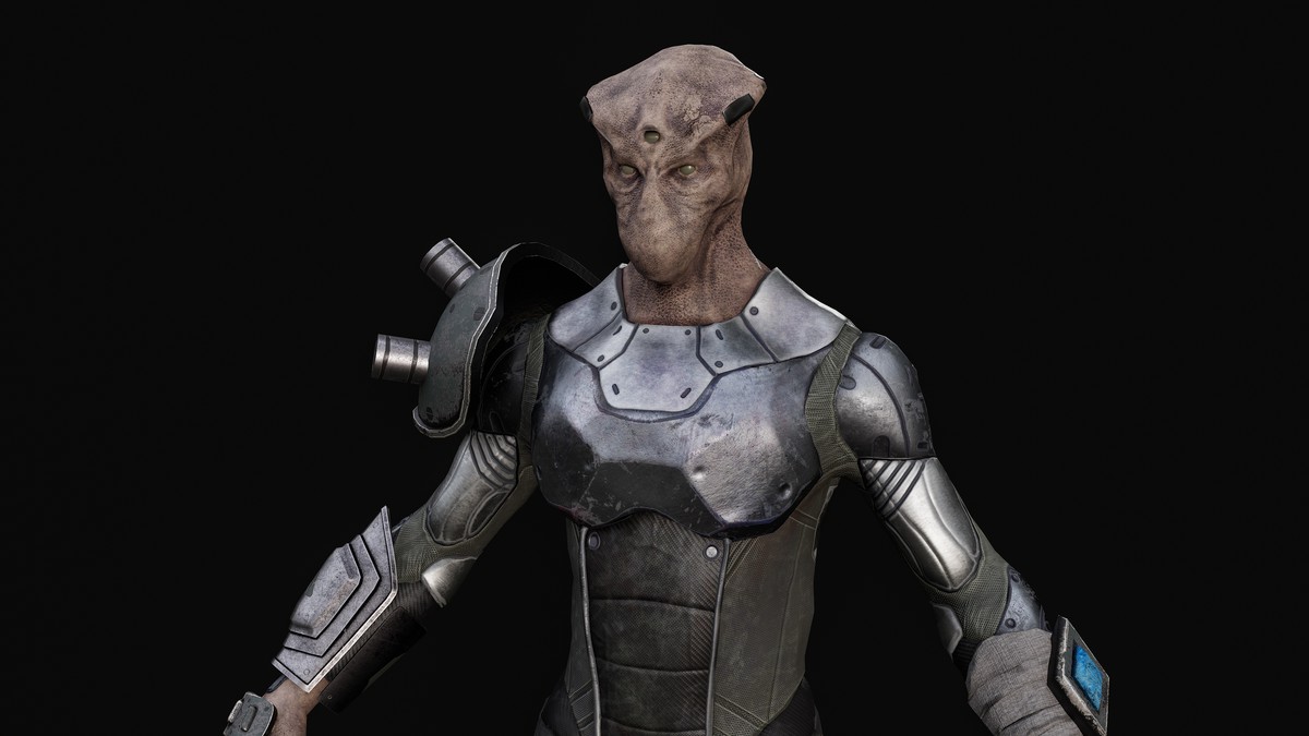 Alien sci-fi warrior 01