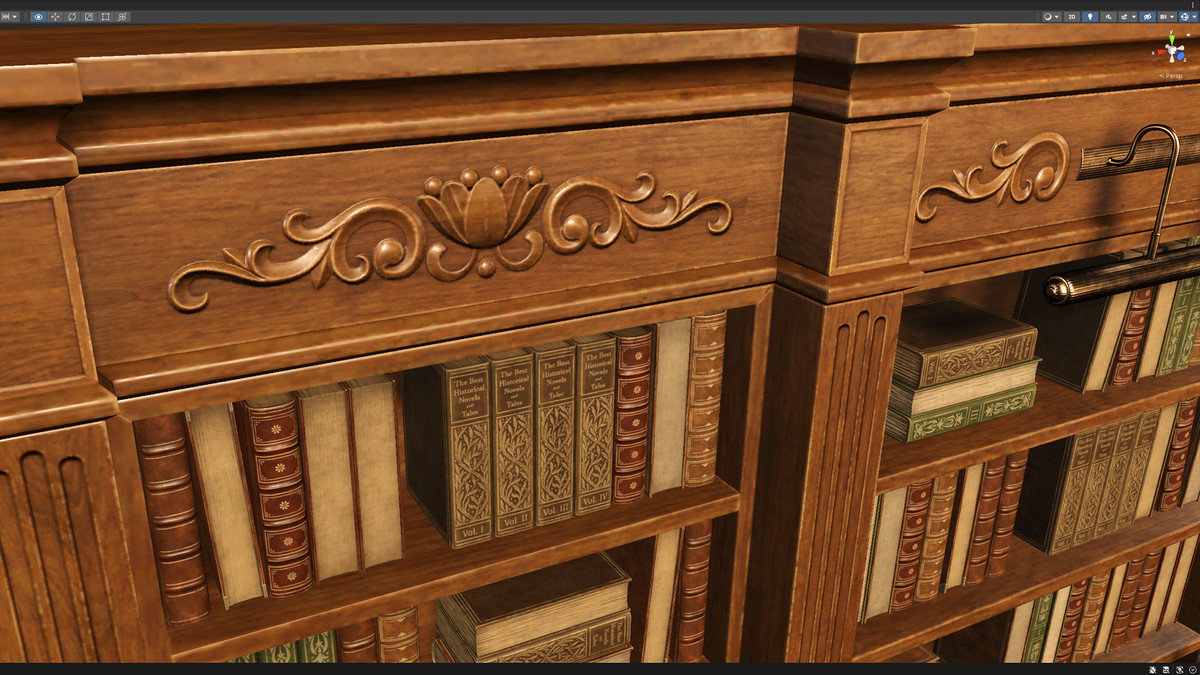 Vintage Bookcase, Books, Papers