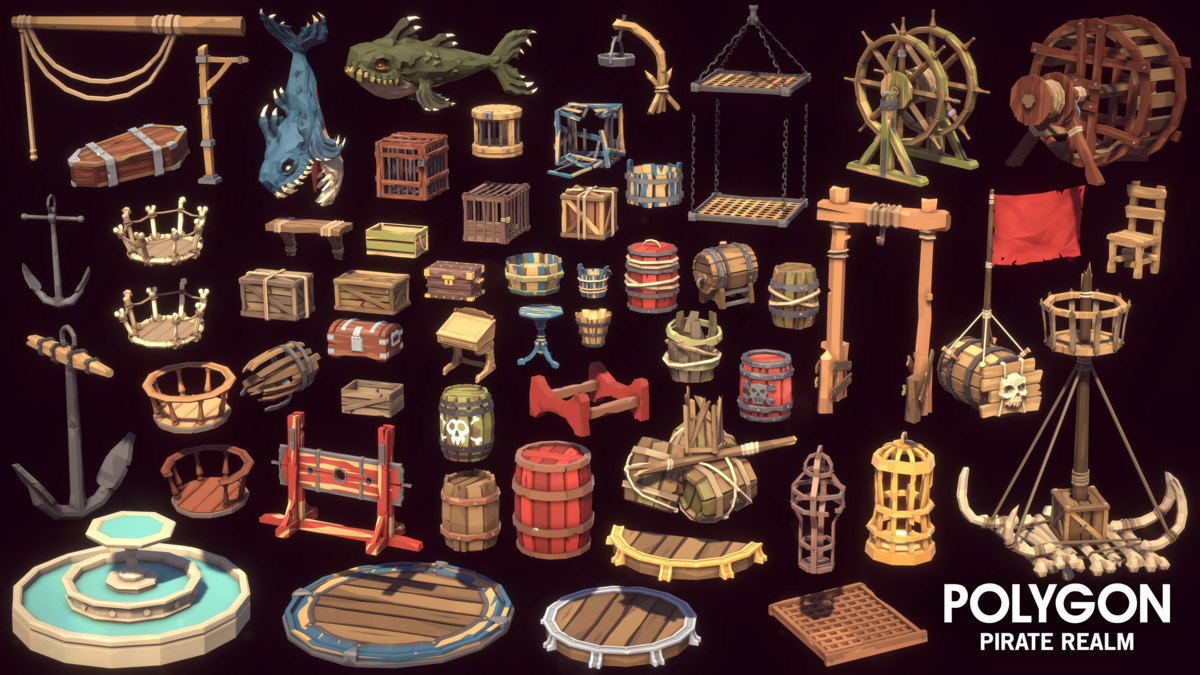 POLYGON - Pirate Realm - Art by Synty