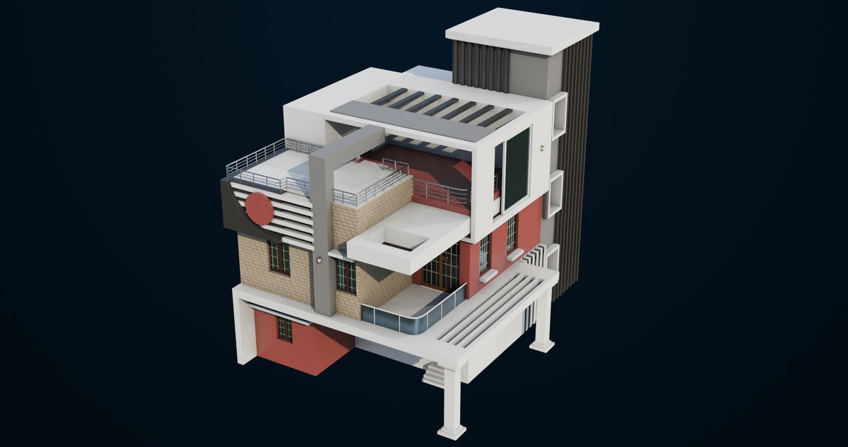 Modern House 01 URP HDRP Textures