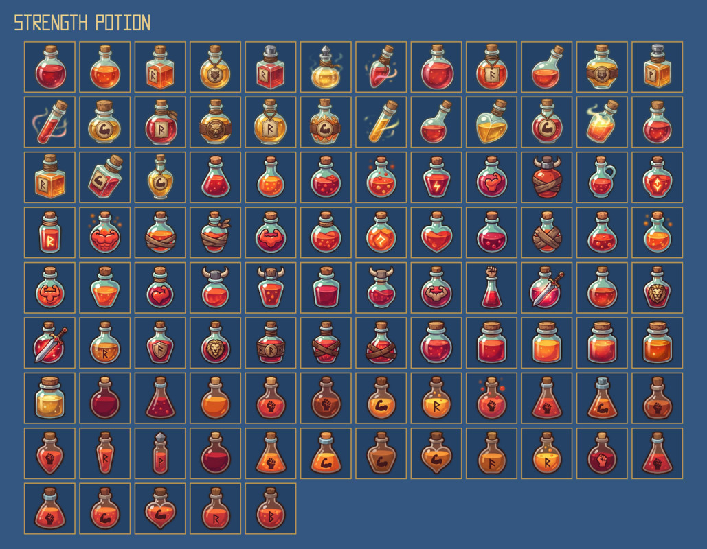 1283 Consumables Icons – Mega RPG Consumables Pack