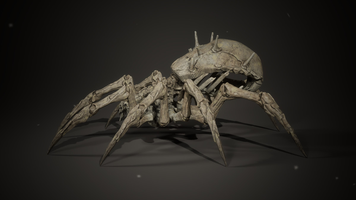 Bone Spider - Customizable Horror Monster