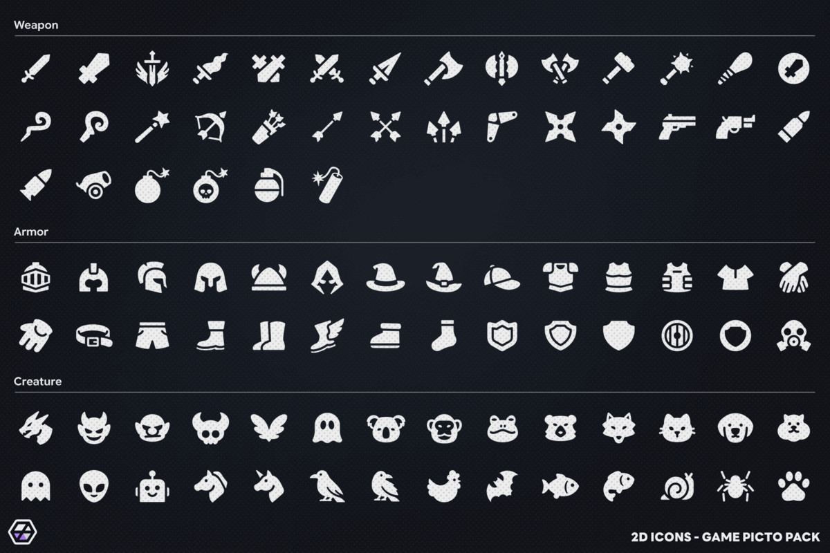 2D Icons - Game Picto Pack