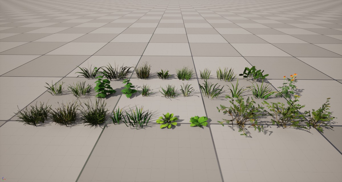 Realistic Meadow Grass Pack – Game Ready Foliage