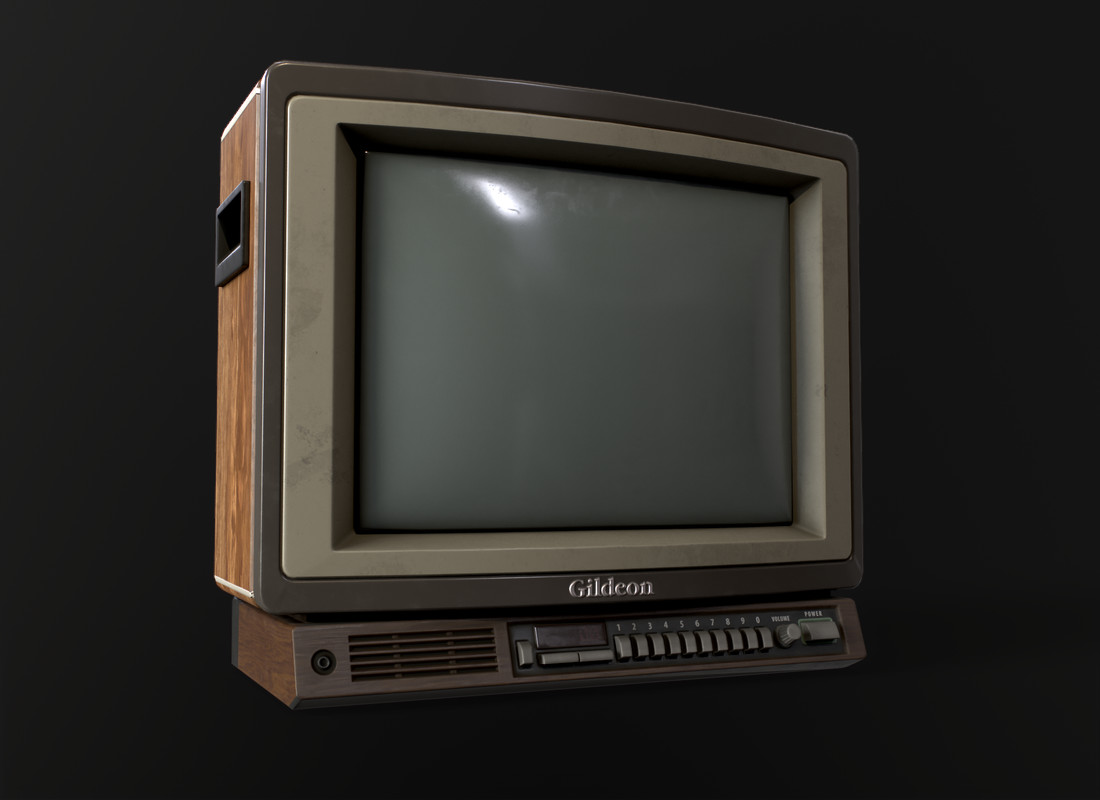 Retro TV Wooden case
