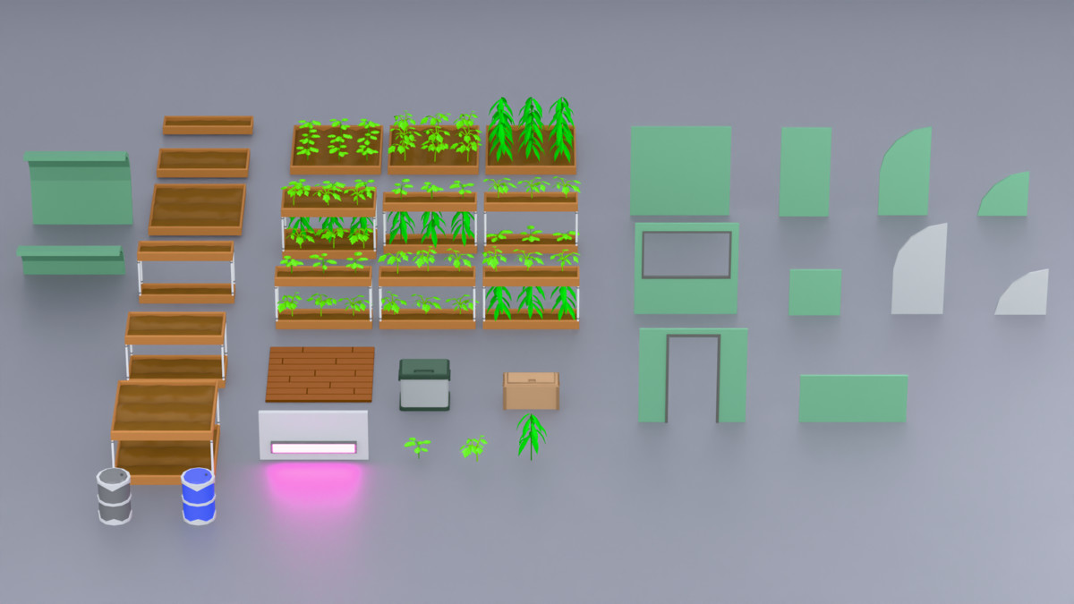 Low Poly Modular Bunker