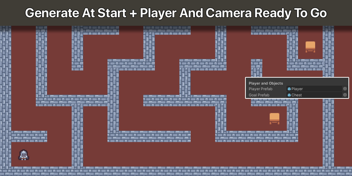 Maze Generator Pro 2D – Procedural Tilemap Level Builder with Labyrinth Design