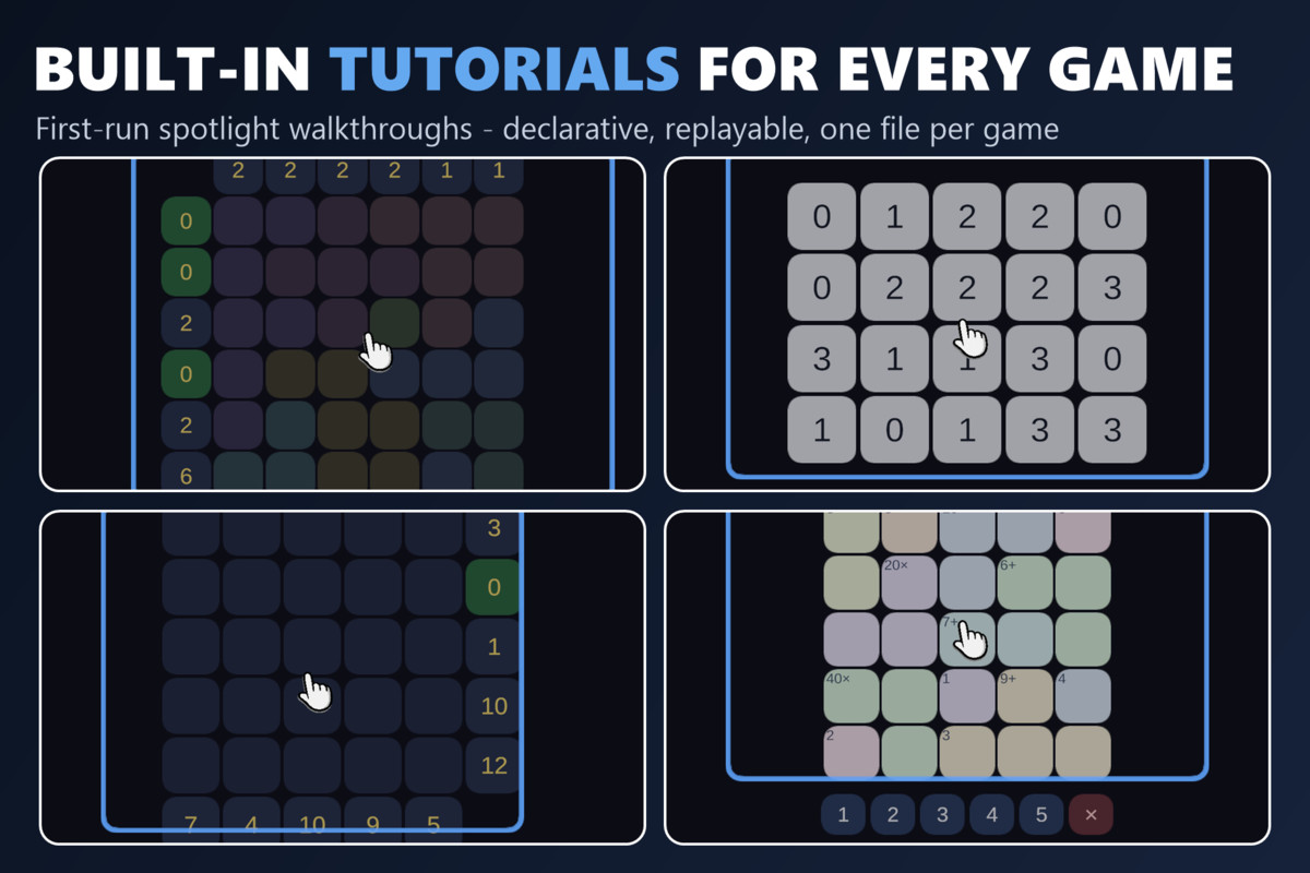 Mini Game Templates Puzzles 4.0 - 10 Puzzles Starters for Unity