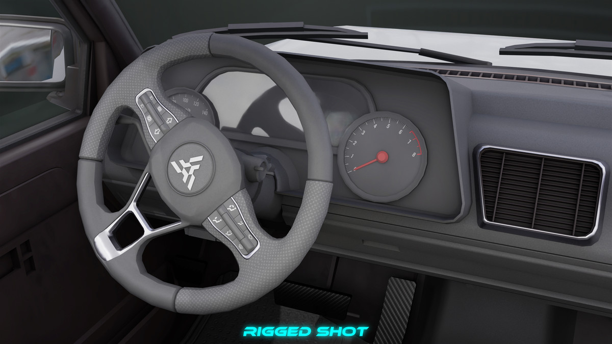 Pickup Truck01 Black and White URP HDRP Textures