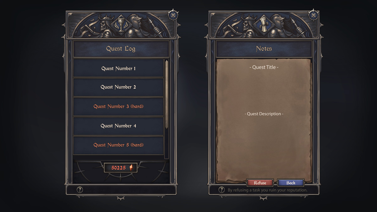 Legendary Warrior UI