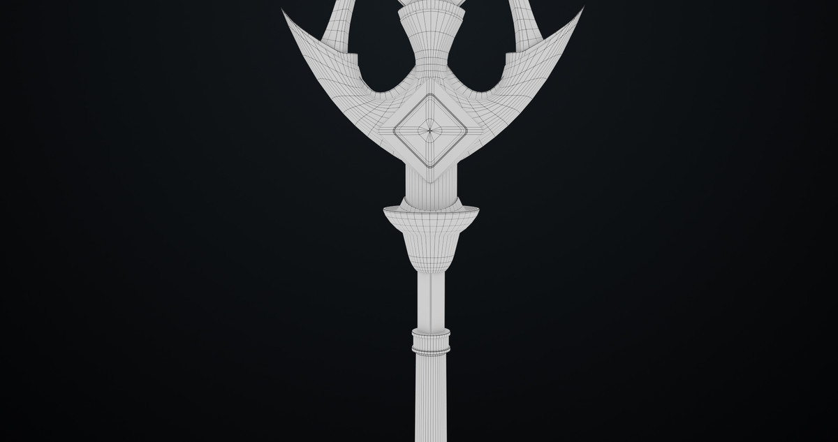 Fantasy Trident 03 URP HDRP Textures