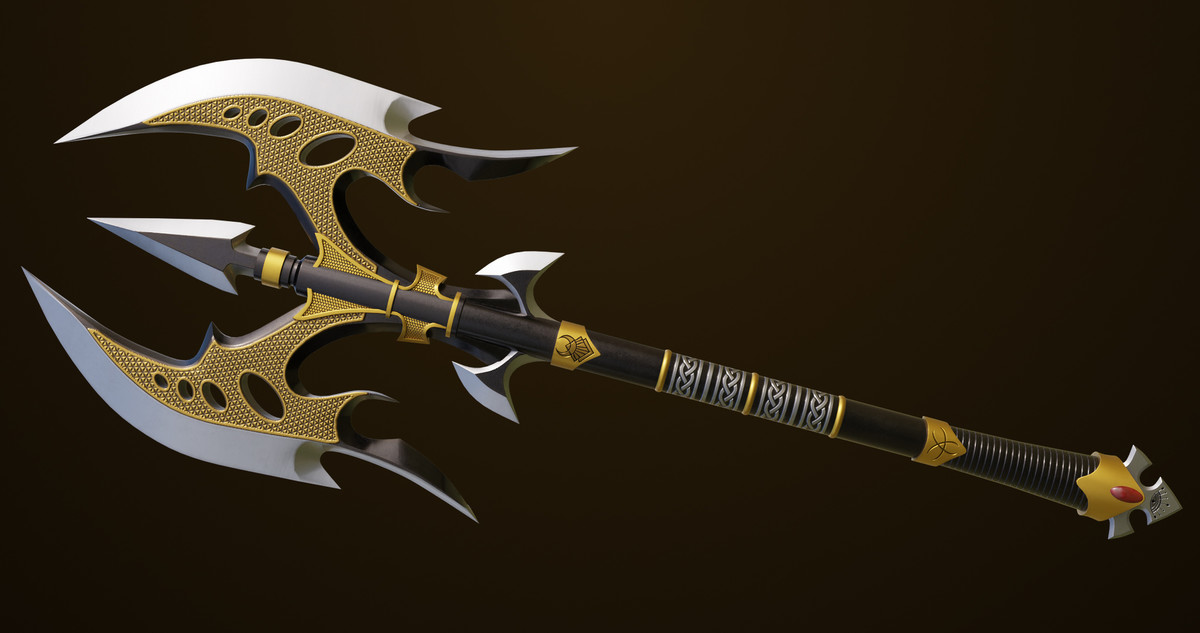 Battle Axe 01 URP HDRP Textures
