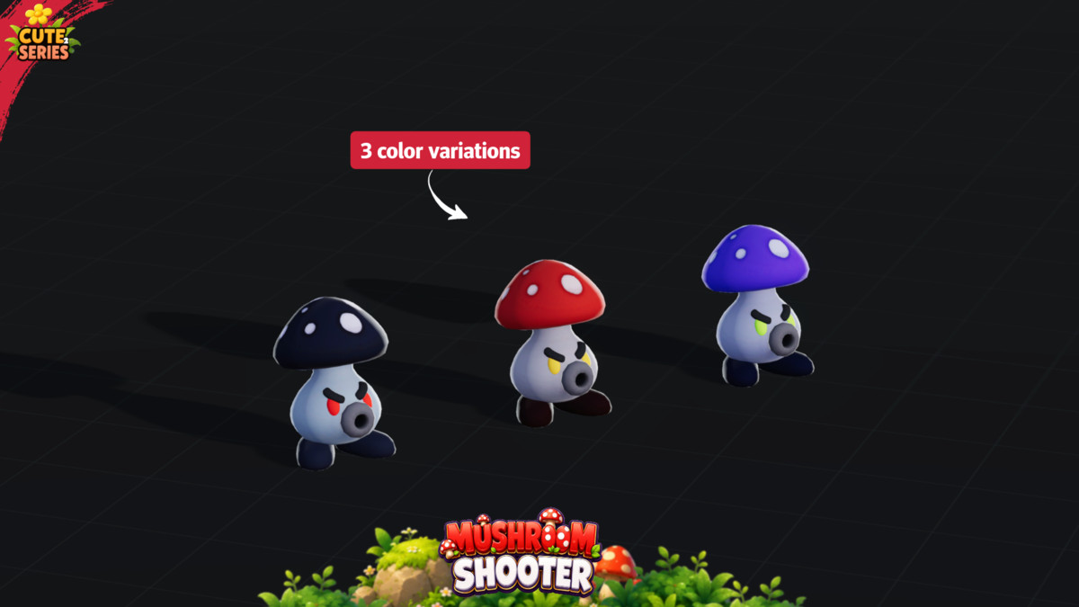 Mushroom Shooter Cute Series