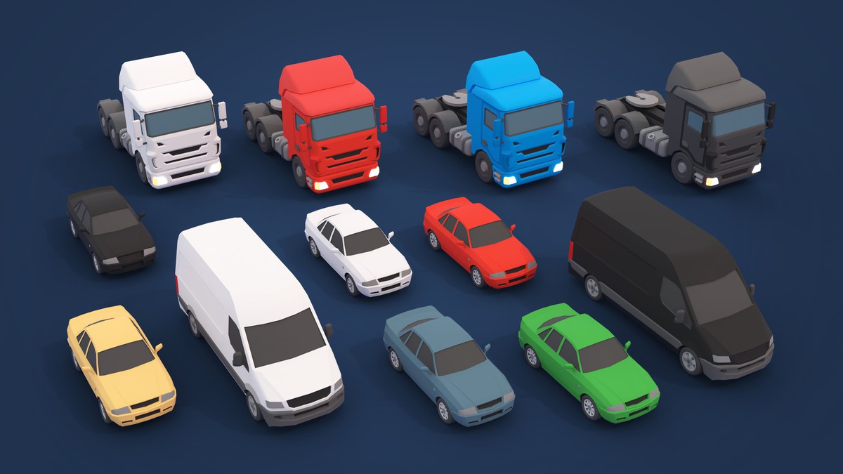 Logging Facility - Low Poly 3D Models Pack