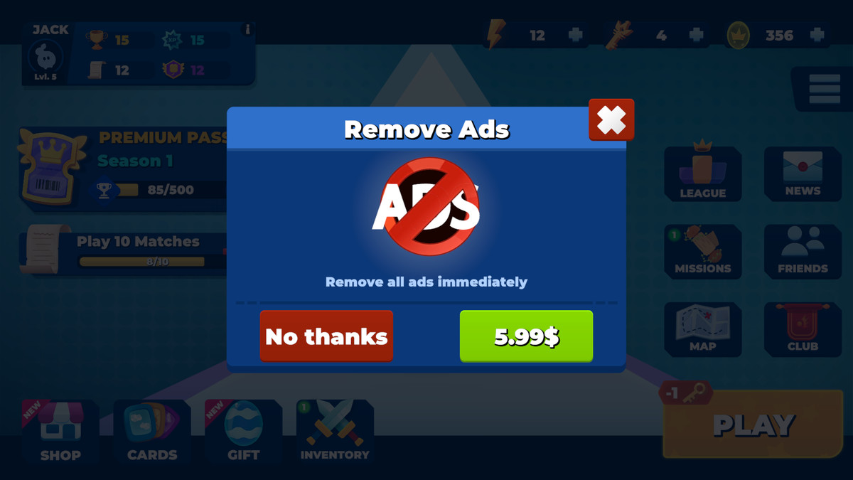 Premium Casual GUI
