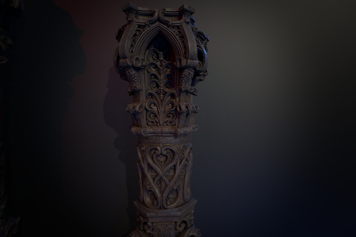 Massive Dark Fantasy Pillar / Column