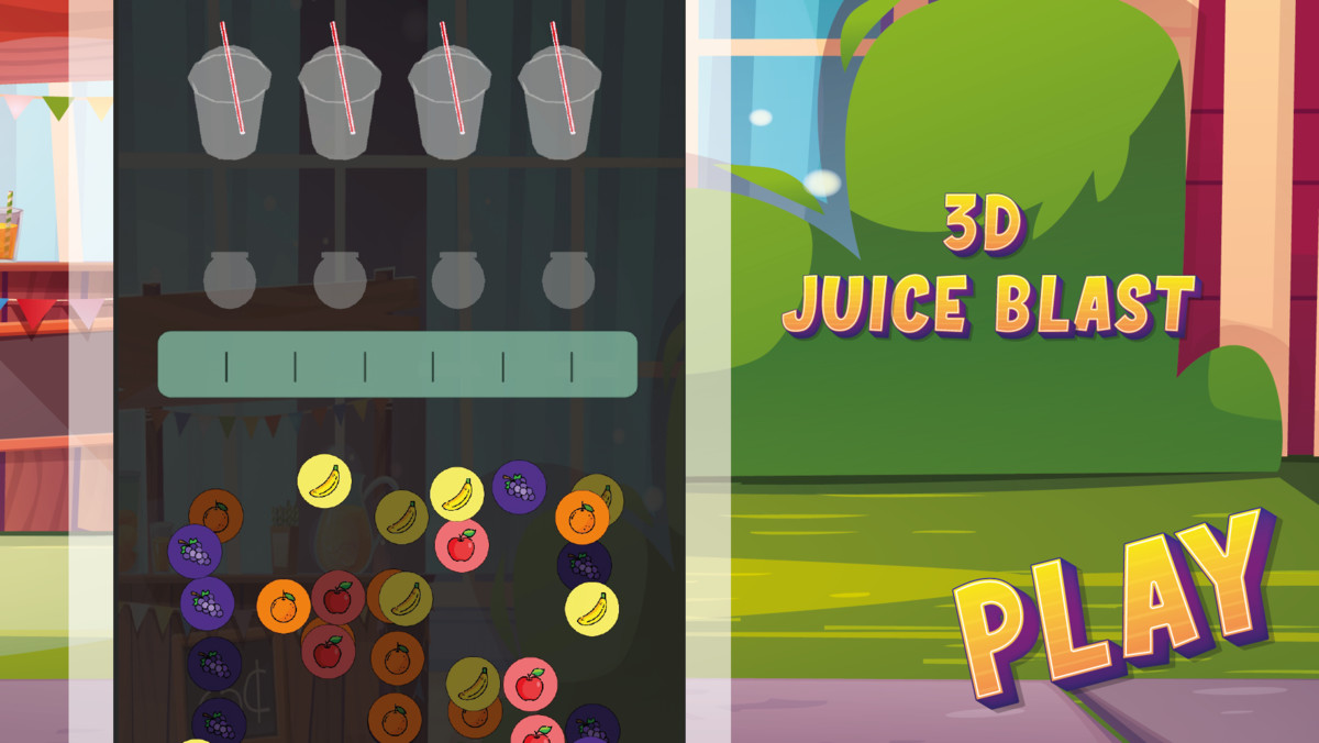 2D Juice Blast – Liquid Tile Puzzle Game Template