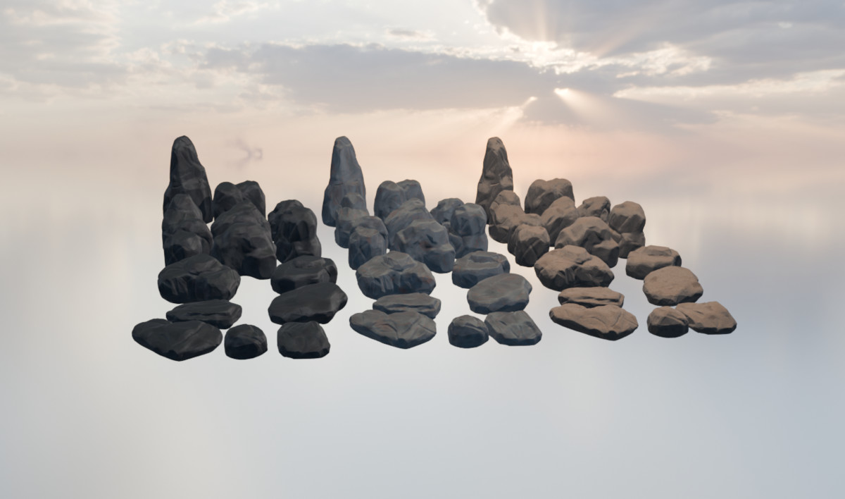 Stylised Themed Rocks