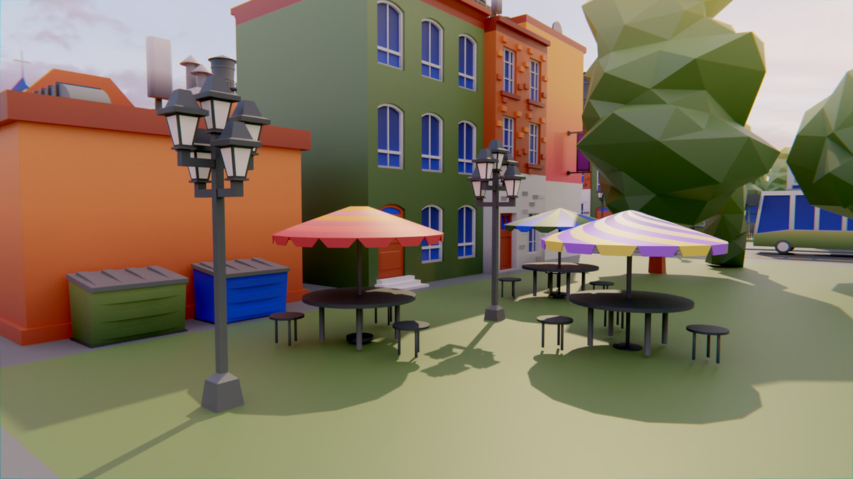 Low Poly Town by IGS