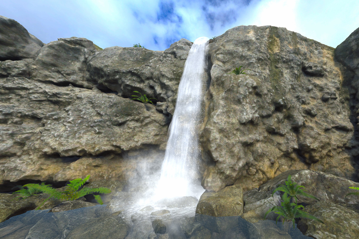 Drop-In Waterfall — Realistic URP System