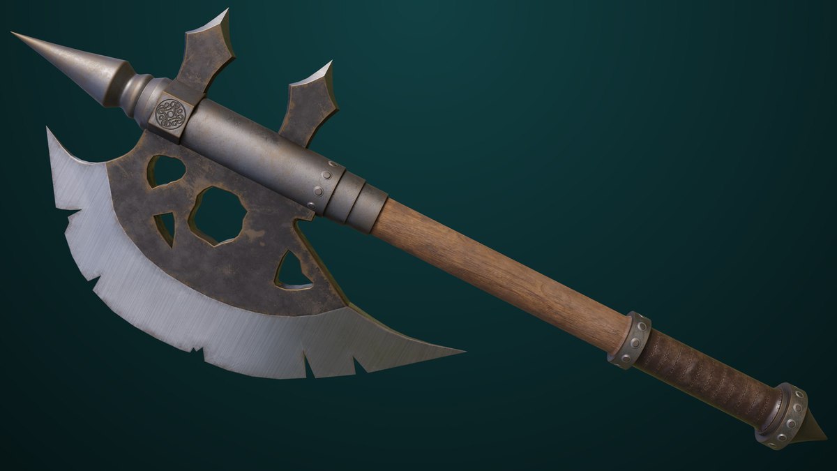 6 Battle Axes Collection 01 URP HDRP Textures