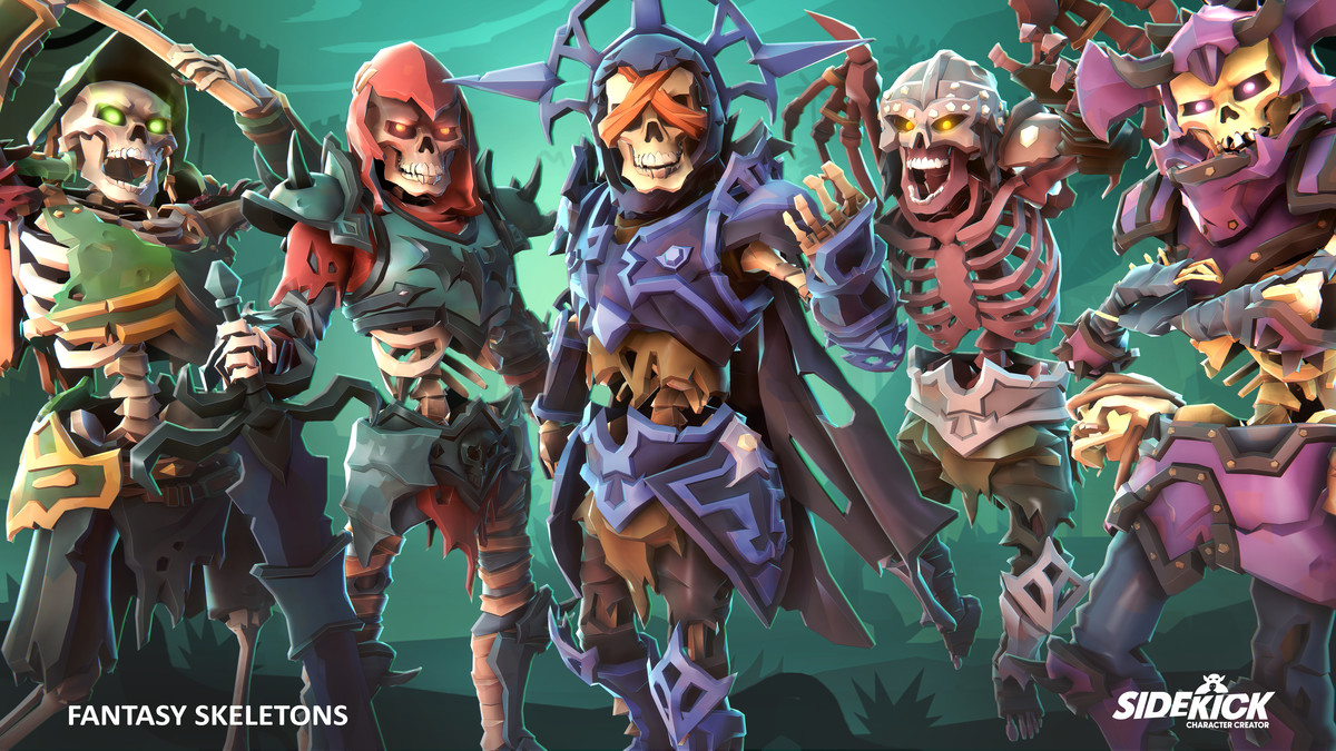 Fantasy Skeletons – Sidekick Modular Characters by Synty