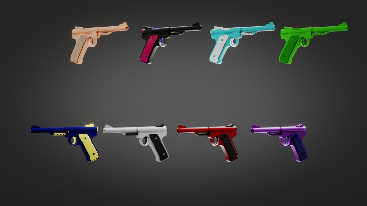 Ultimate Weapon Pack — 23 Guns + 943 Skins (Low Poly, Stylized, FPS/TPS Ready)