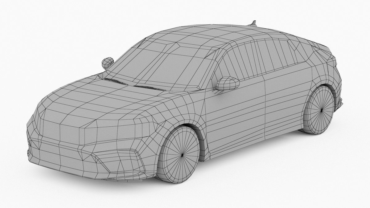 Sedan Low Poly Cars Pack