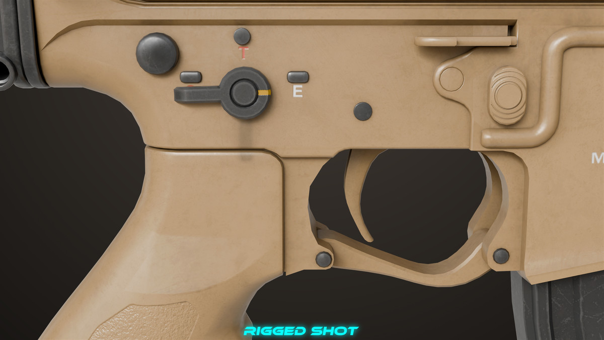 Machine Gun 17 Sandal URP HDRP Textures