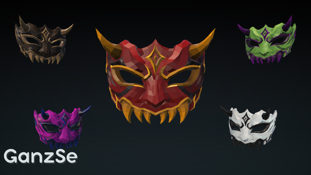 GanzSe Masks - Fantasy Low Poly Pack
