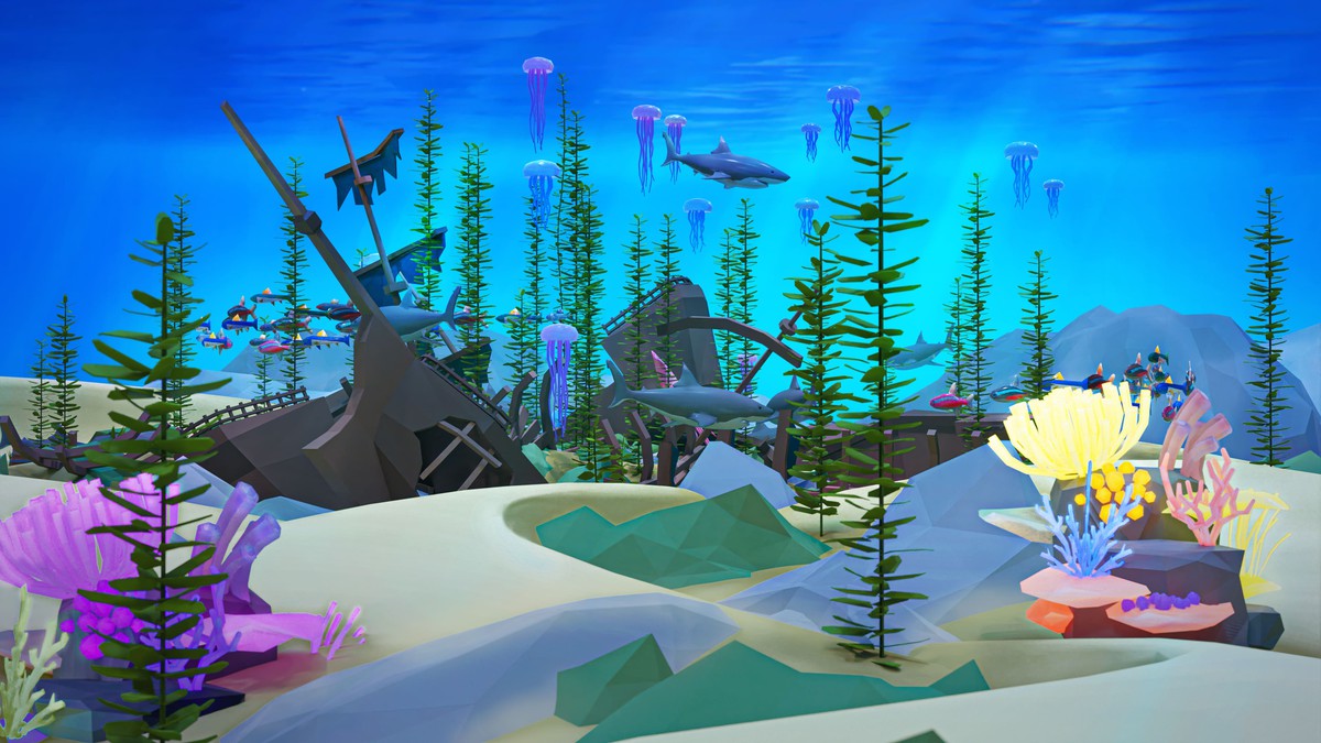 Underwater World - Low Poly 3D Models Pack