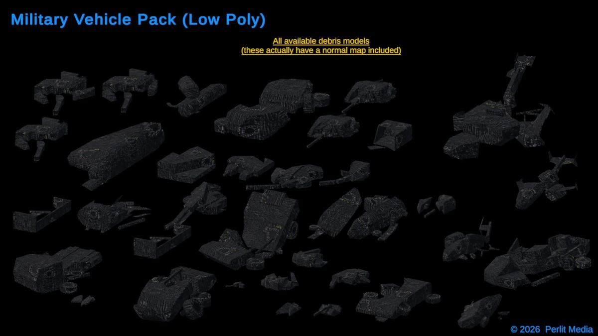 3D Military Vehicle Pack (LowPoly)