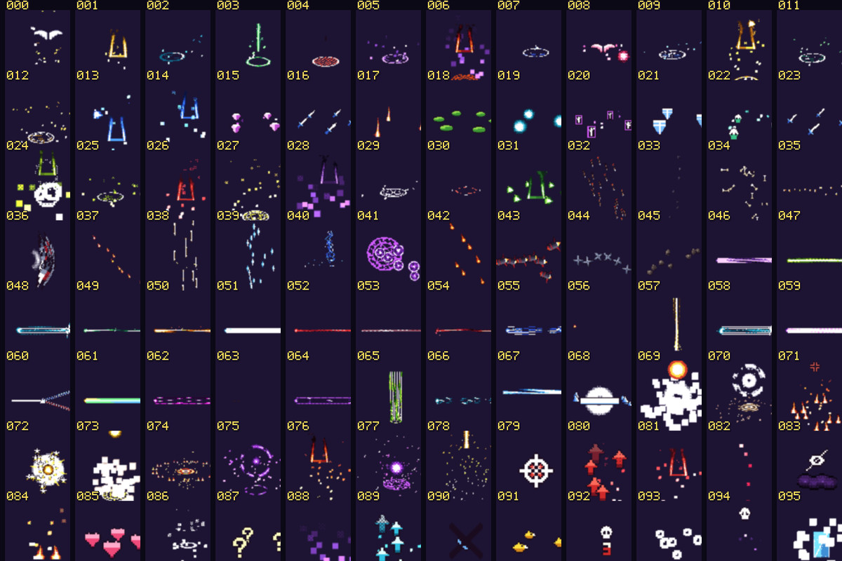 Pixel VFX Mega Pack — 1000 Pixel Art Effects