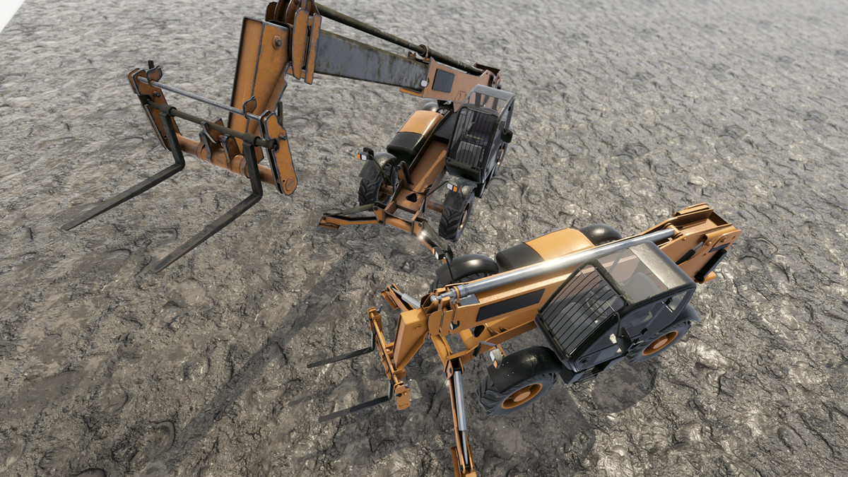 Telehandler Forklift Loader Vehicle