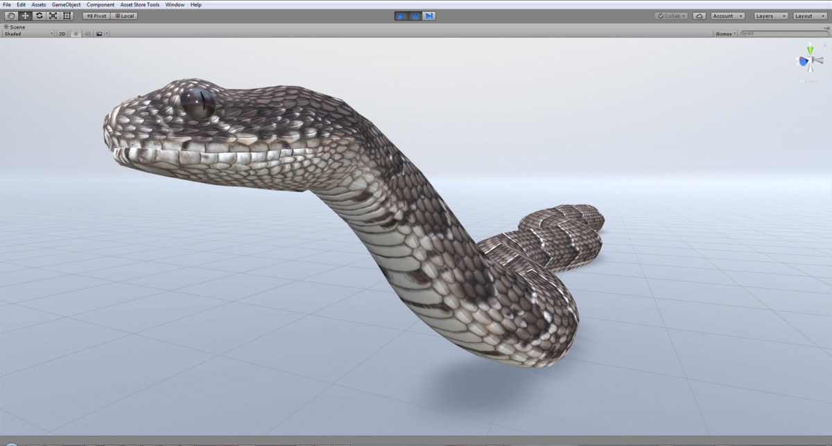 Animated Puff Adder Snake PBR