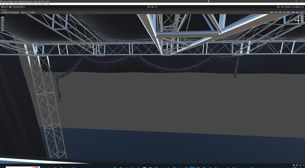 Big Butterfly Concert Arena Stage Venue Modular 3D Model