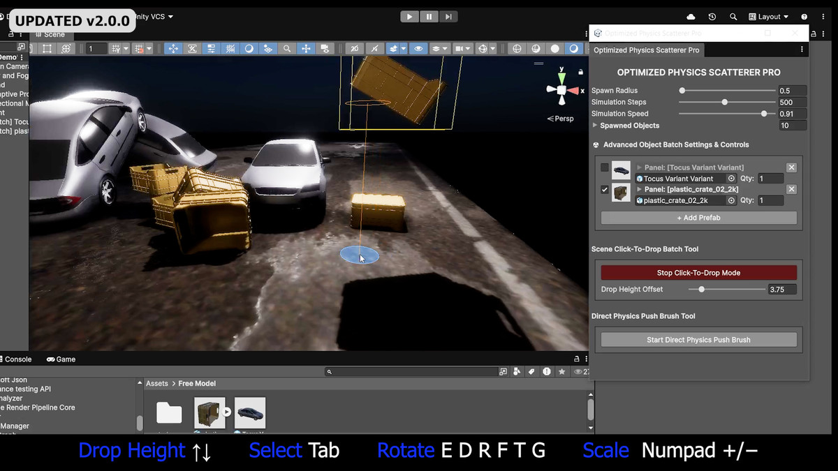 Optimized Physics Scatterer Pro