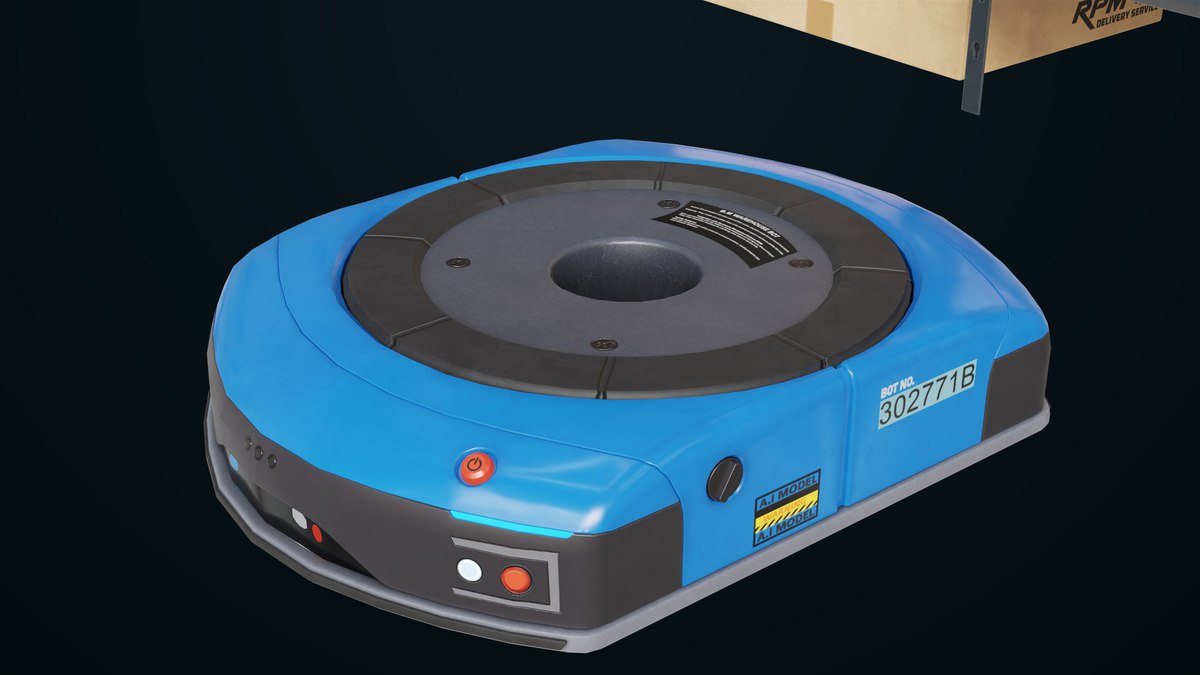 Warehouse Robot Generic Bule URP HDRP Textures