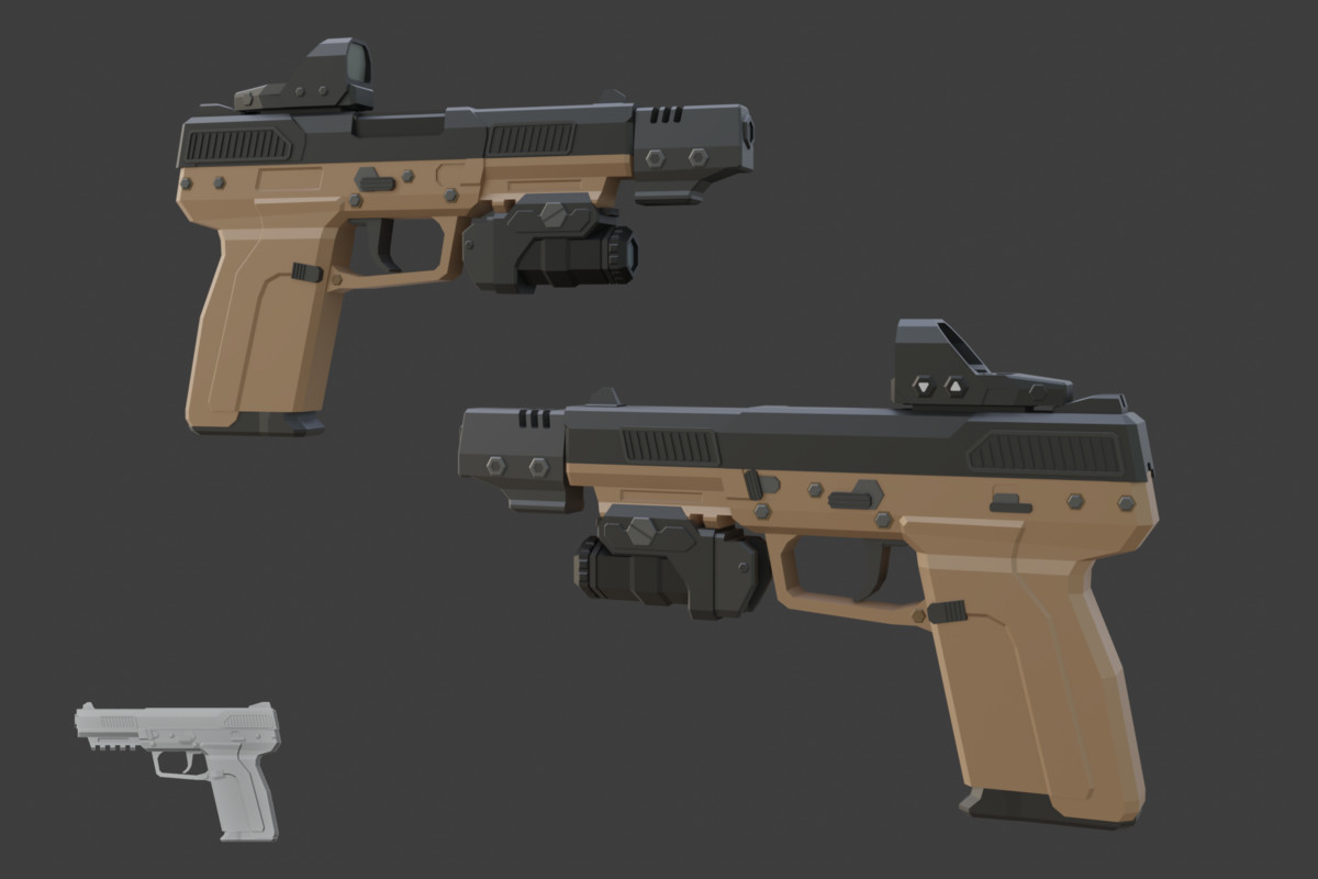 Low Poly Weapon Bundle Pack 3