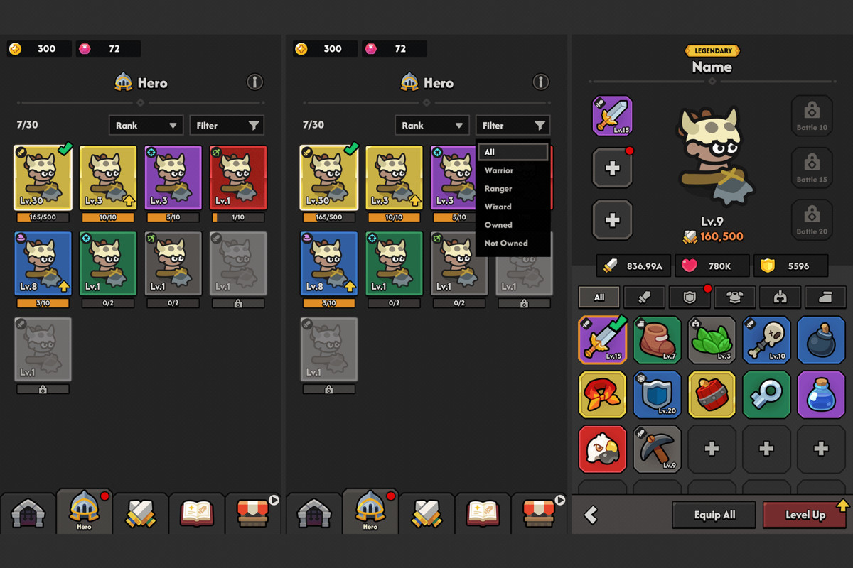 GUI Pro - Minimal Game Dark