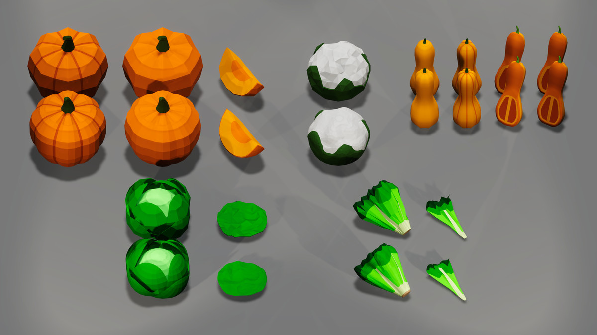 Ultimate Vegetable Pack - 3D Low Poly Assets