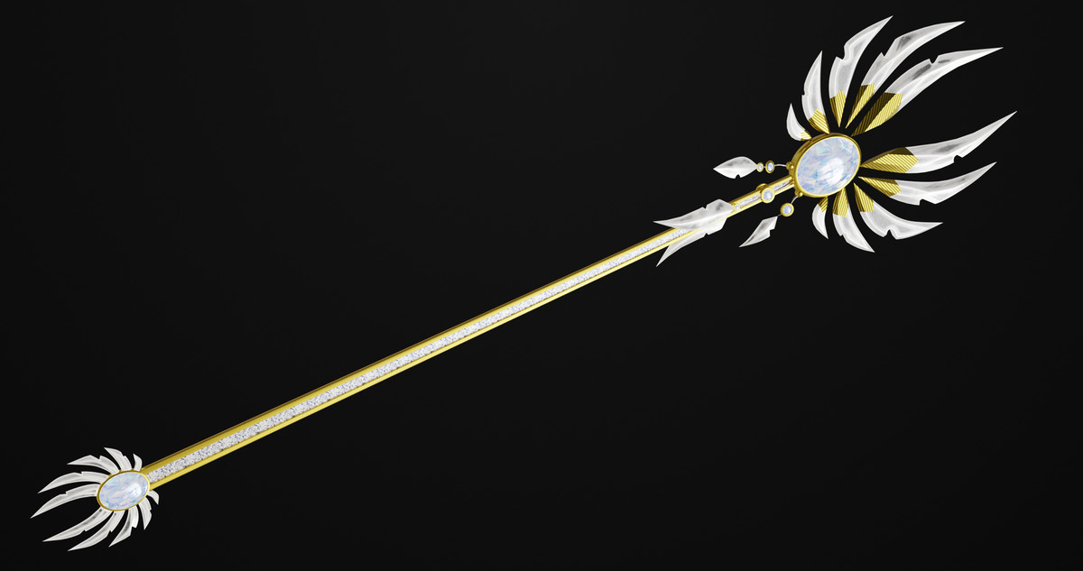 Fantasy Trident 08 URP HDRP Textures